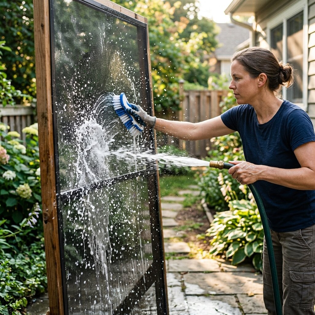 Window Screen Deep Washing